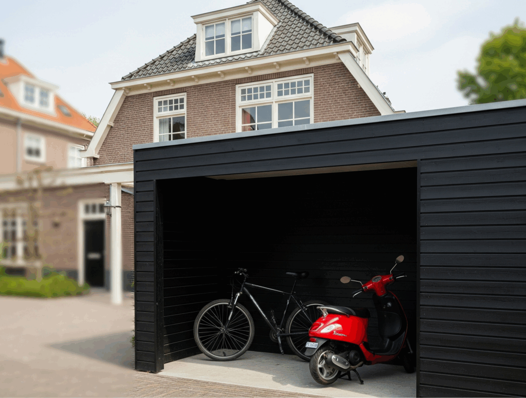 Een maatwerk berging in de tuin plaatsen