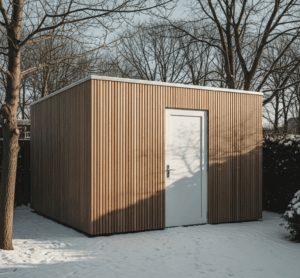 dichte fietsenberging van 4 x 3 meter