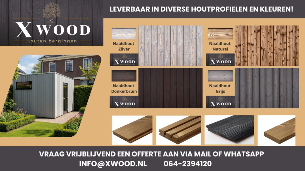 een xwood houten container overkapping op maat